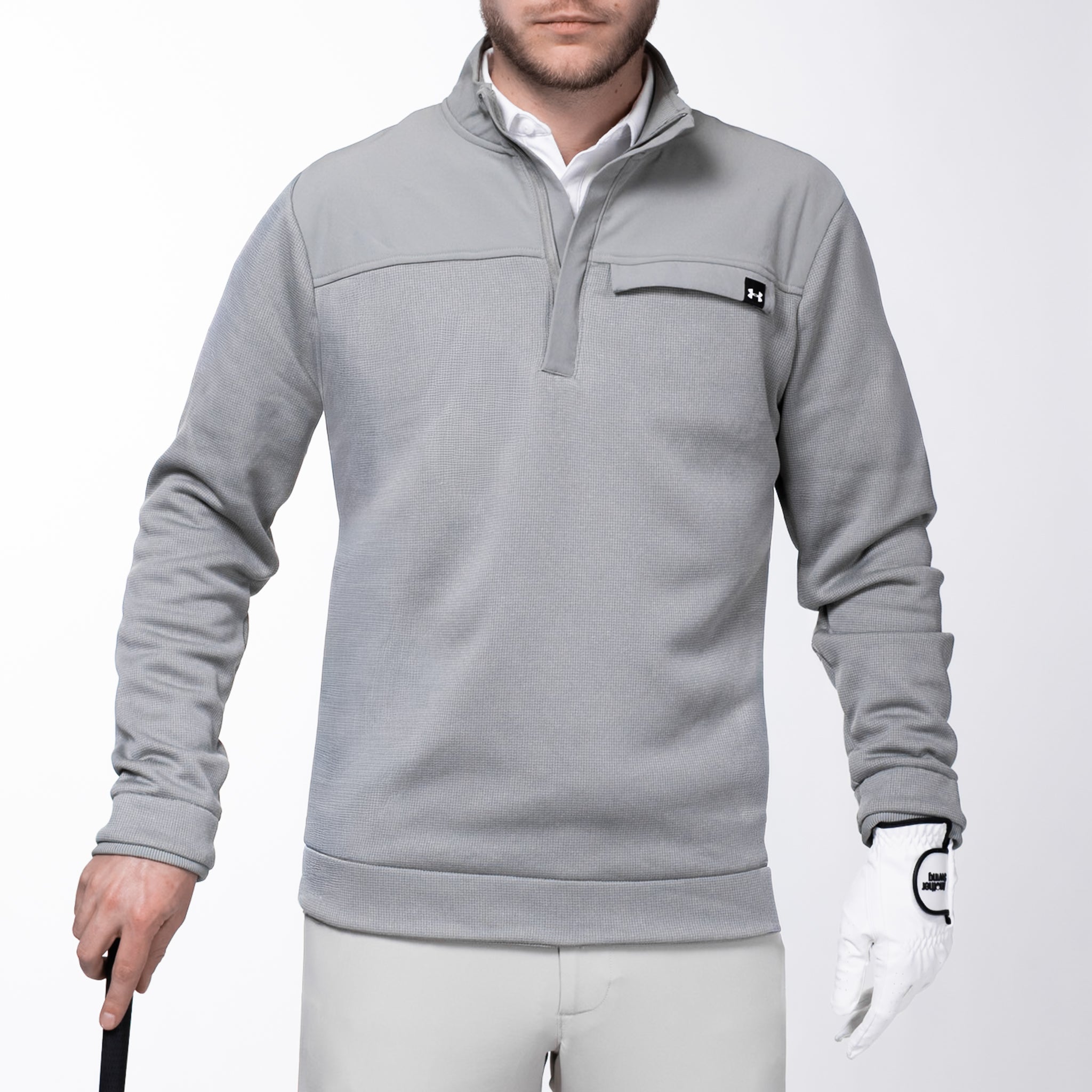 Pull ¼ zip Under Armour – gris