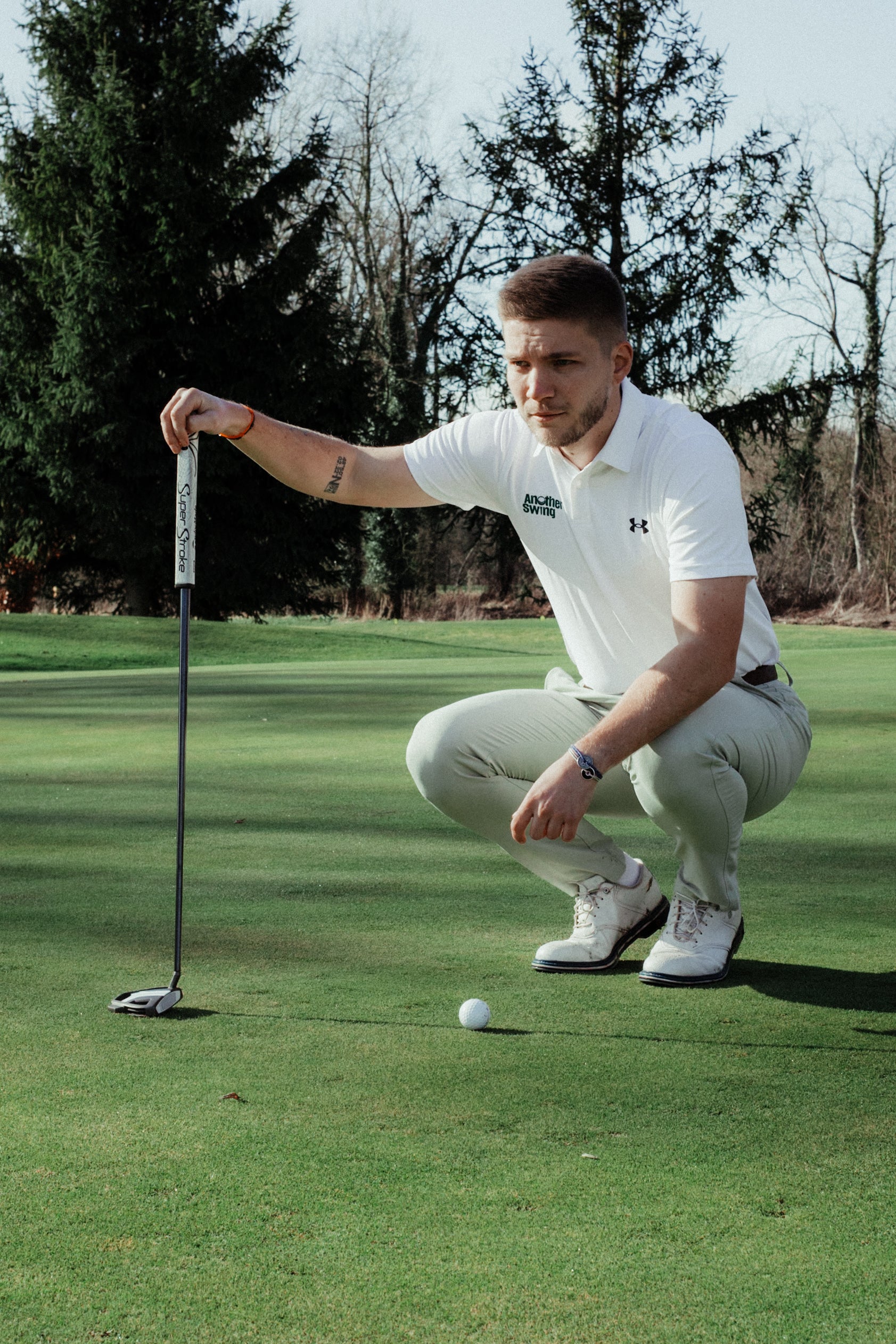 Polo Under Armour blanc - Homme