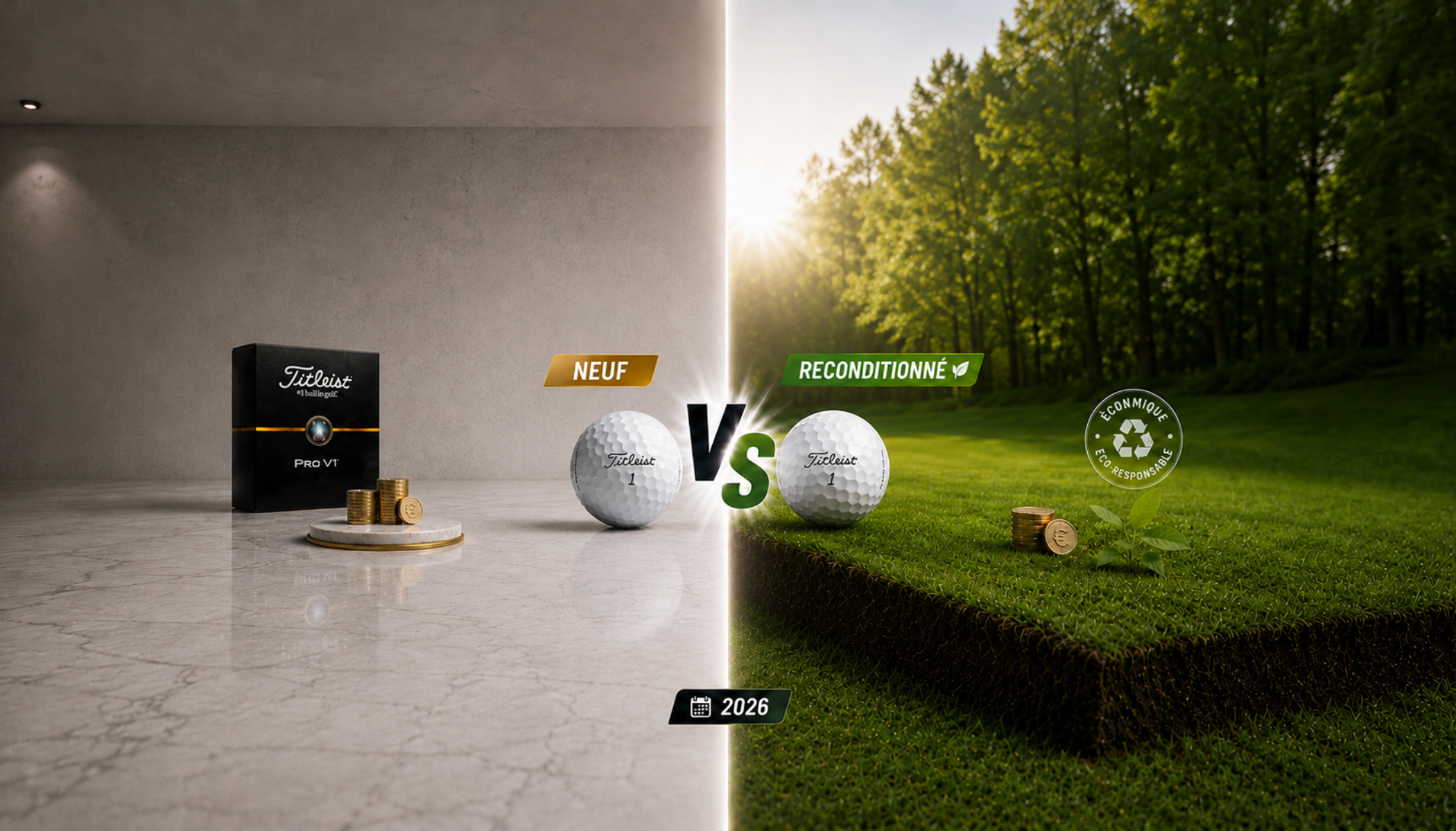 Prix d'une Balle de Golf : Neuf vs Reconditionné en 2026