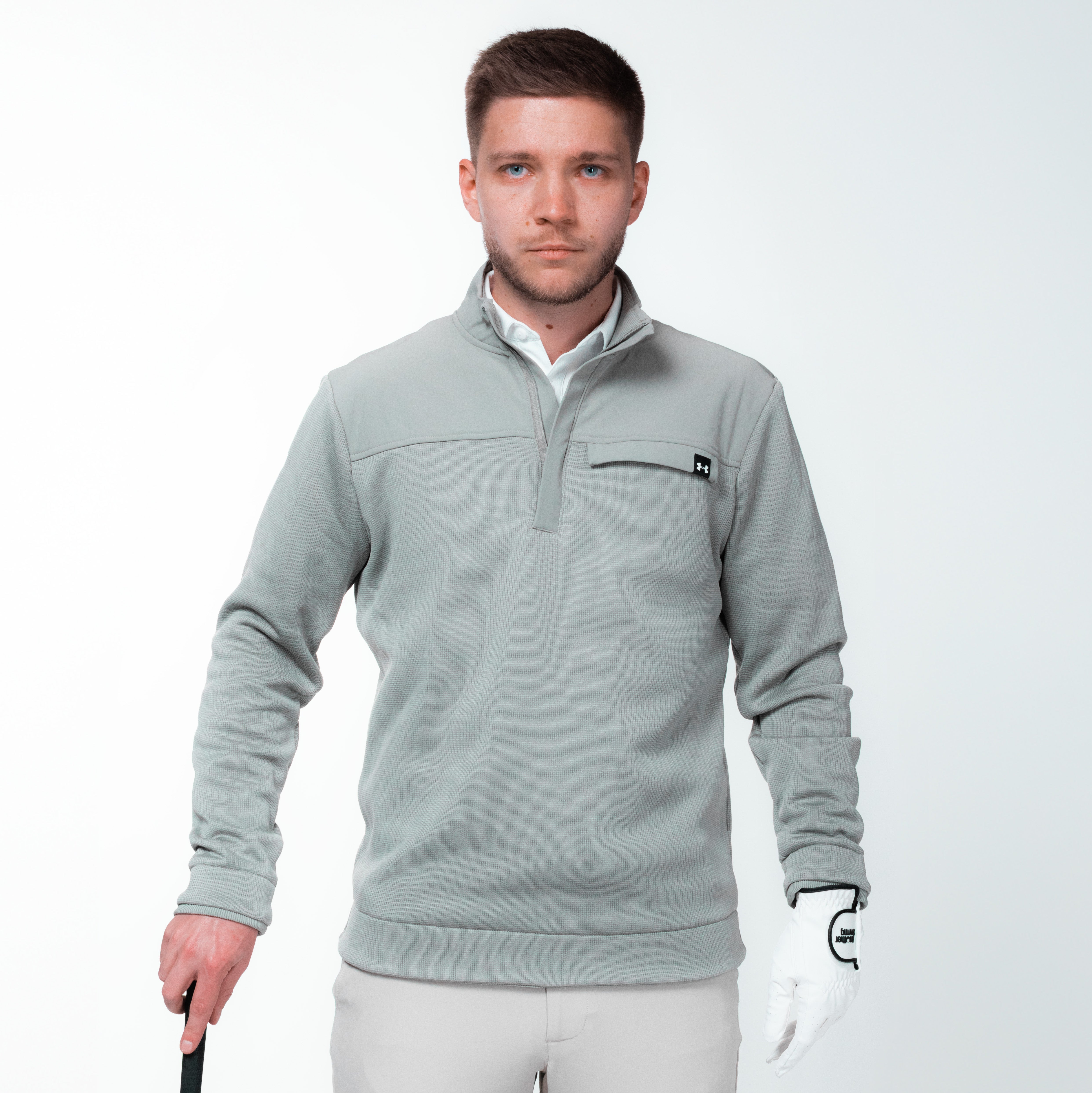 Pull ¼ zip Under Armour – Vert clair