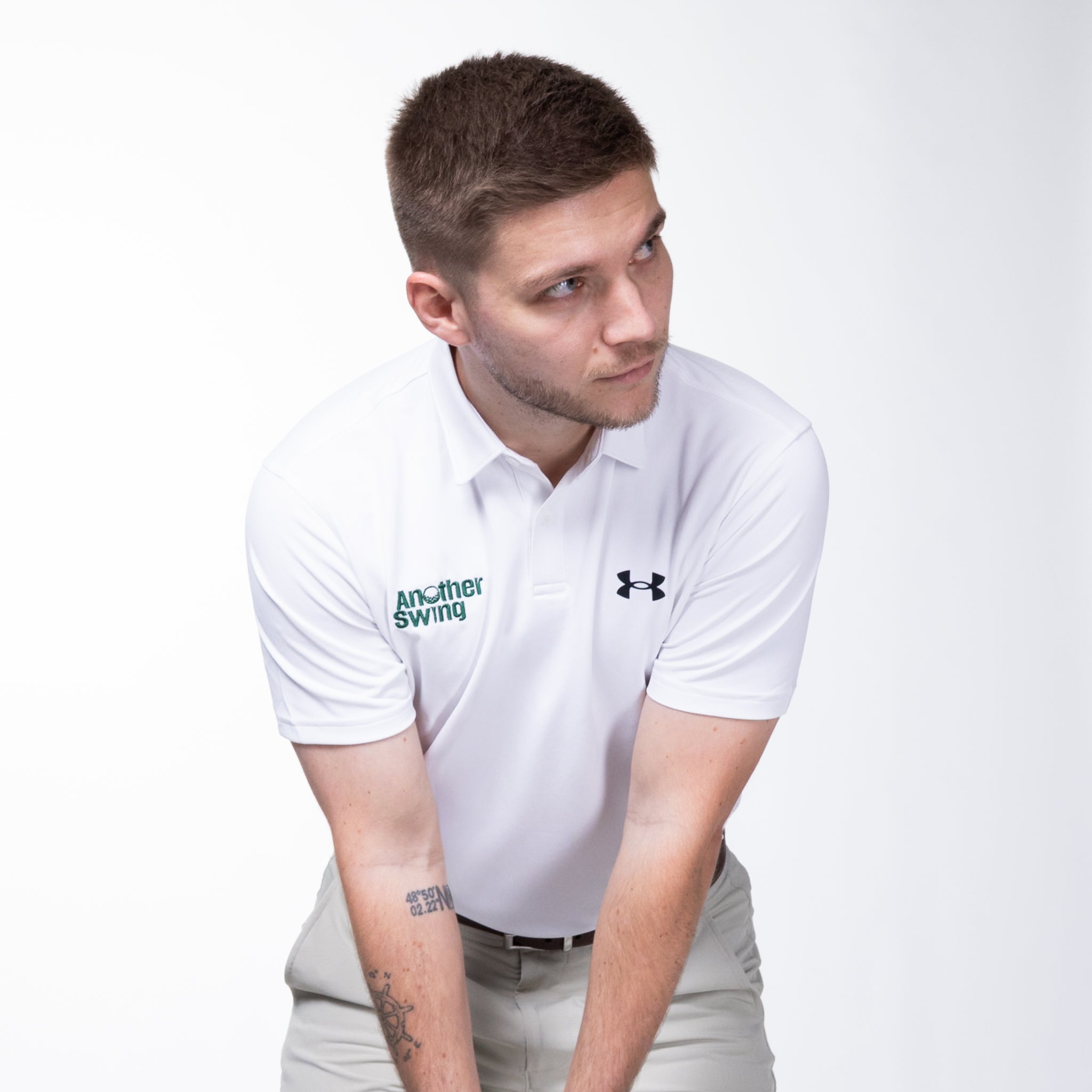 Polo Under Armour blanc - Homme